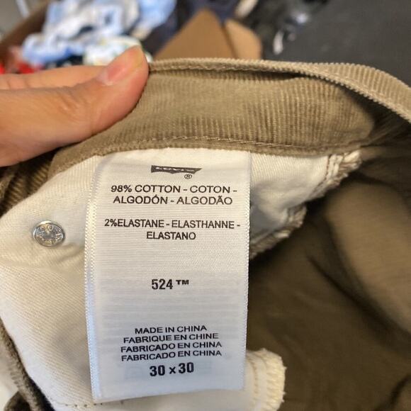 Levi’s 524 too super low corduroy skinny pants casual office comfy 30x30 - Picture 6 of 6